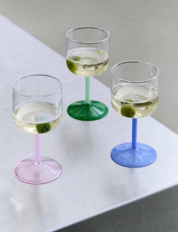 Tint Wine Borosilicate Glass Set Of Two