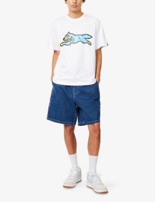 Shop Icecream Mens White Running Dog Graphic-print Cotton T-shirt