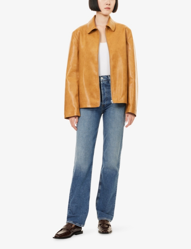 90's Pinch Waist High-Rise Stretch-Denim Jeans