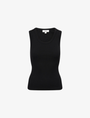 AGOLDE: Poppy Ribbed Stretch-Woven Top