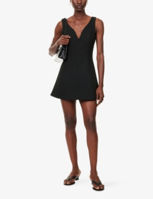 Mackinley V-Neck Stretch-Woven Mini Dress