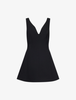 Mackinley V-Neck Stretch-Woven Mini Dress