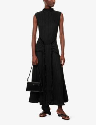 CAMILLA AND MARC: Mavis Plissé Stretch-Woven Midi Dress