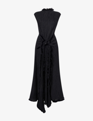 CAMILLA AND MARC: Mavis Plissé Stretch-Woven Midi Dress