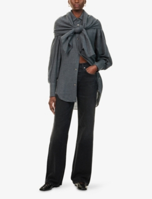 Citizen Of Humanity Womens Raine Annina Straight-leg Denim Jeans In Black