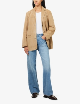 Citizen Of Humanity Womens Meuse Annina Straight-leg Denim Jeans In Blue