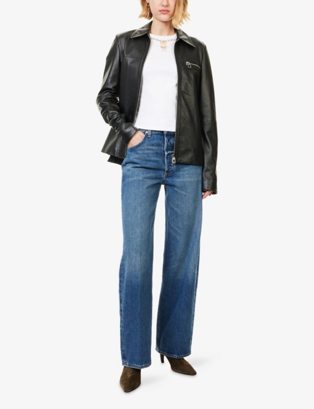 Ayla Baggy Wide-Leg Denim Jeans