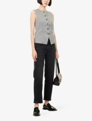 Citizen Of Humanity Womens Willow Delfina Straight-leg Stretch-denim Jeans In Blue