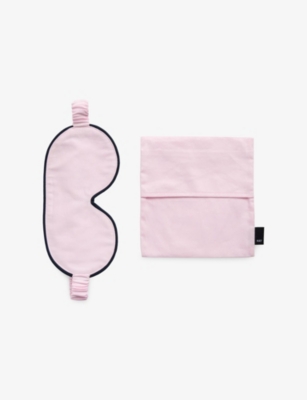 Hay Soft Pink Outline Cotton Sleep Mask In Pink