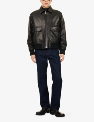 BELSTAFF: Pilot Flap-Pocket Leather Jacket