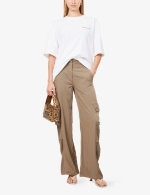 HOLZWEILER: Ranger Sunflower-Embroidery Cotton-Jersey  T-Shirt