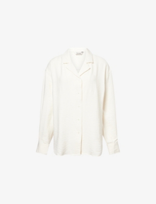 Holzweiler Womens Off White Summer Relaxed-fit Woven Shirt Xs