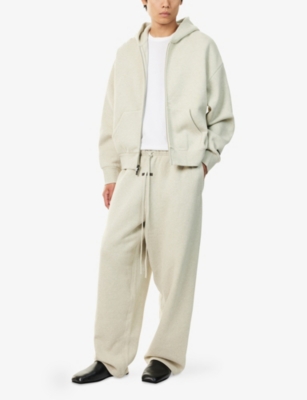 FEAR OF GOD ESSENTIALS: Classic Logo-Embellished Zip Cotton-Blend Hoody