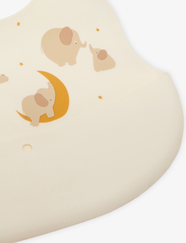 Ember Graphic-Print Silicone Bibs Set of Two