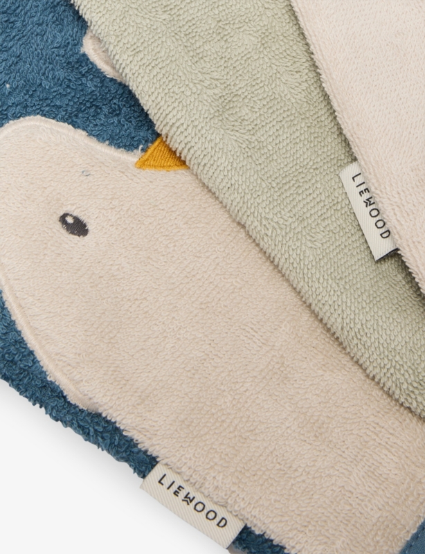 Sylvester Cotton-Terry Washcloths Pack of Three