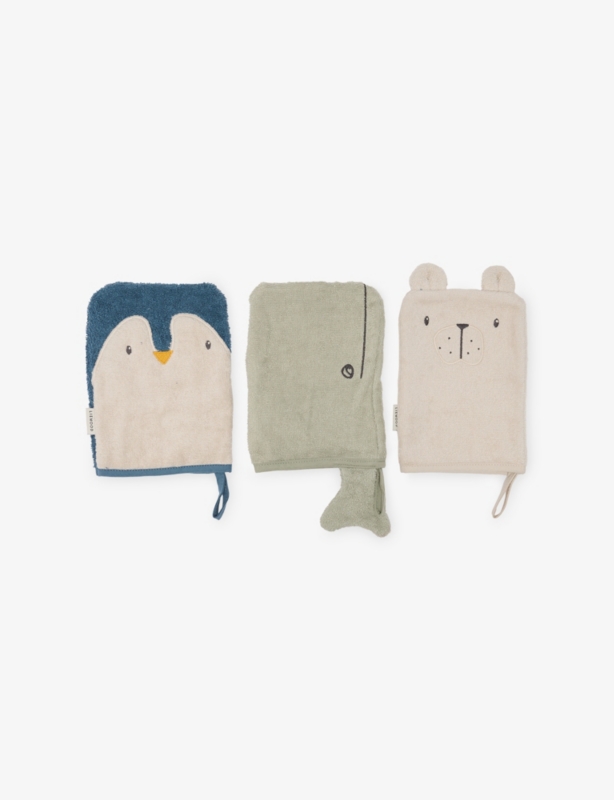 Sylvester Cotton-Terry Washcloths Pack of Three