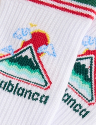 CASABLANCA: Montagne Ondulee Stretch-Cotton Blend Socks