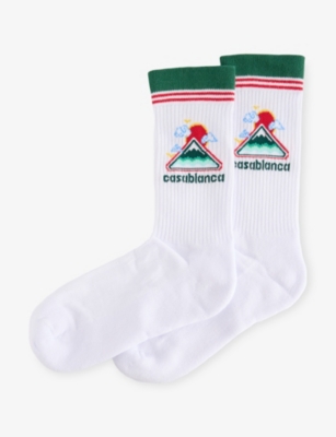CASABLANCA: Montagne Ondulee Stretch-Cotton Blend Socks
