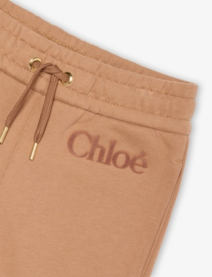 CHLOE: Logo-Embroidered Cotton-Jersey Jogging Bottoms 4-14 Years