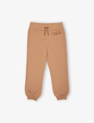 CHLOE: Logo-Embroidered Cotton-Jersey Jogging Bottoms 4-14 Years