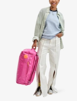Baboon To The Moon Womens Raspberry Fizz Go-bag Small 40l Pvc Duffle Bag In Pink