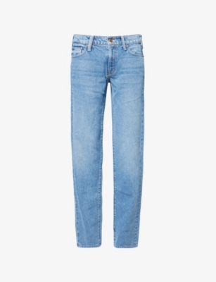 Mother Womens Rolling In The Dough The Relish Sneak Denim Jeans In Blue