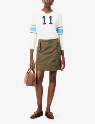 MOTHER: The Jock Long-Sleeves Cotton-Blend Jumper