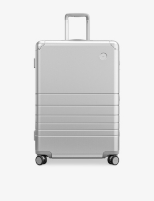 Monos Aspen Silver Aluminum Check-in Large Four-wheel Aluminium Suitcase 76cm