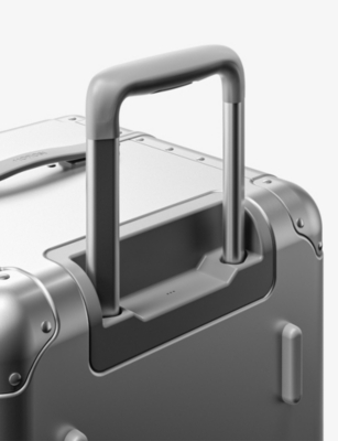 Monos Aluminum Trunk Four-wheel Aluminium Suitcase 76cm Aspen Silver