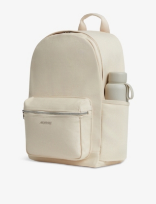 Monos Womens Gesso Cotton Canvas Backpack Ecru