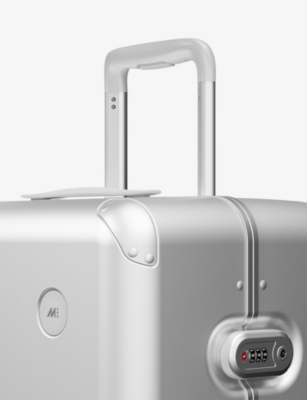 Monos Silver Hybrid Large Check-in Polycarbonate Suitcase
