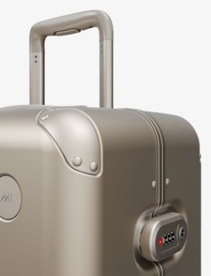 Monos Hybrid Check-in Medium Four-wheel Polycarbonate And Aluminium Suitcase 67cm Champagne
