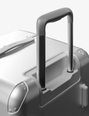 Monos Silver Hybrid Check-in Polycarbonate Trunk Suitcase