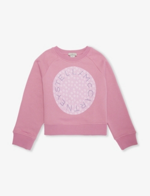 STELLA MCCARTNEY: Logo Floral-Print Cotton-Jersey Sweatshirt 4-14 Years