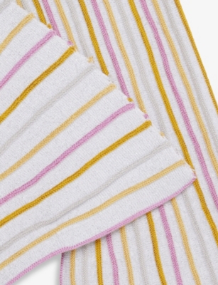 Stella Mccartney Striped Straight Pants In Multi