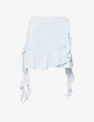 AMY LYNN: Teresa Ruffle Chiffon Mini Skirt