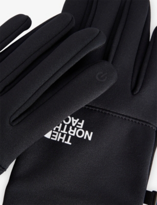 The North Face Womens Tnf Black/tnf White Etip Stretch-woven Gloves In Multi