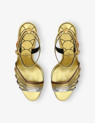 VALENTINO GARAVANI: Ladycrush 85 Heeled Leather Sandals