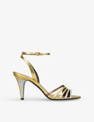 VALENTINO GARAVANI: Ladycrush 85 Heeled Leather Sandals