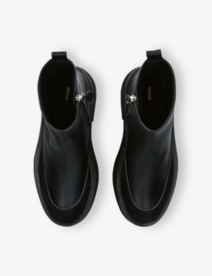 NEOUS: Buna Leather and Suede Ankle Boots