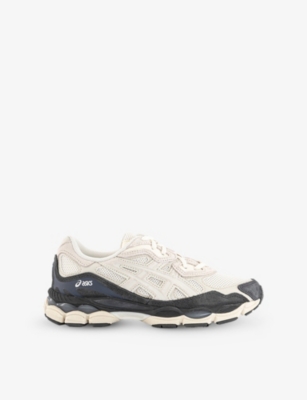 ASICS: GEL-NYC Mesh and Faux-Leather Low-Top Trainers