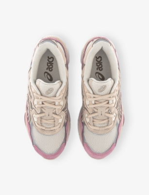 ASICS: GEL-NYC Mesh and Faux-Leather Low-Top Trainers