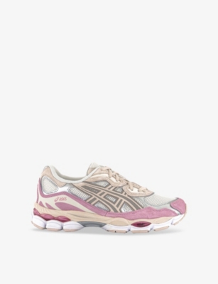 ASICS: GEL-NYC Mesh and Faux-Leather Low-Top Trainers