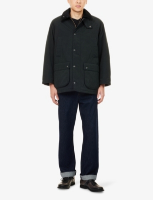 BARBOUR: Oversized Bedale Padded Cotton Blend Jacket