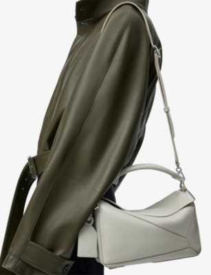 LOEWE: Puzzle Small Leather Top-Handle Bag
