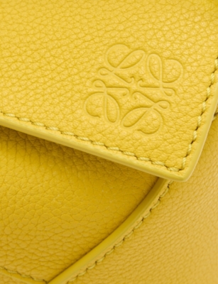 Loewe Womens Dandelion Puzzle Edge Mini Leather Cross-body Bag