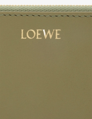 Loewe Womens Eucalyptus/deep Navy Knot Compact Leather Wallet