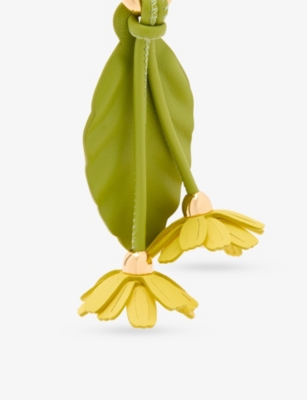 LOEWE: Chamomile Flower Leather Bag Charm