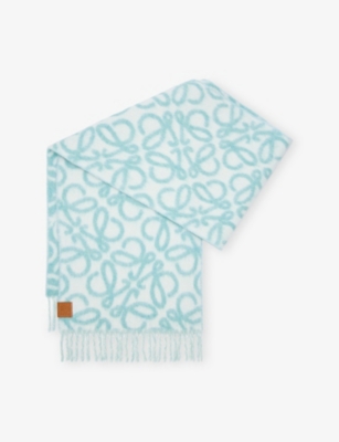 LOEWE: Anagram-Pattern Woven Scarf