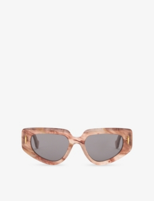 LOEWE: Small Butterfly-Frame Acetate Sunglasses